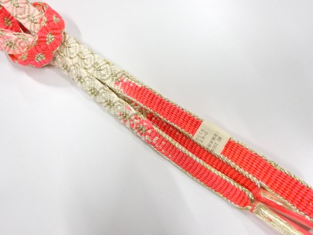 未使用品　正絹　手組帯締め